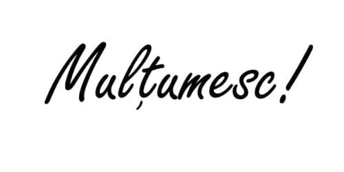 Mulţumesc - un răspuns armonios de fiecare dată